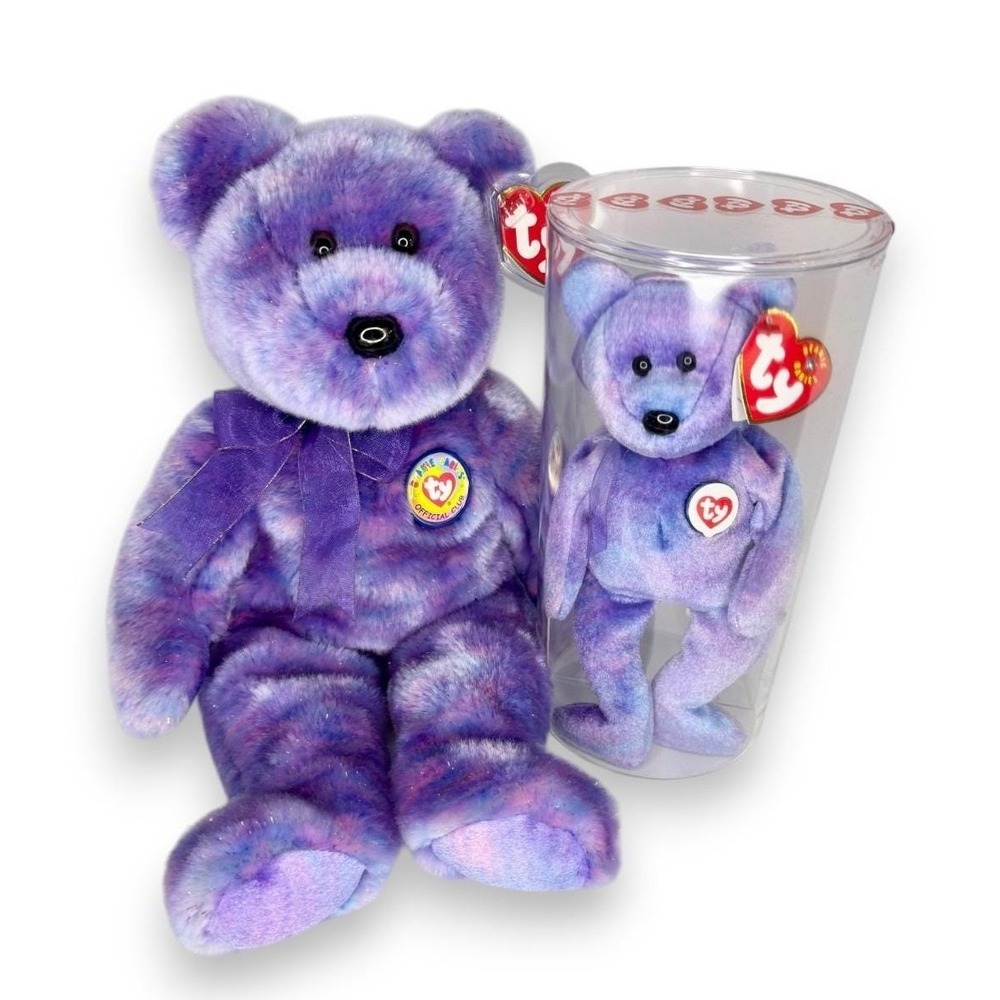 Clubby IV Baby & Buddy Set | Twilight Treasure | Mint Heart Tags TY Beanie Duo